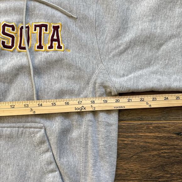 Steve & Barry’s Minnesota Hoodie Gray Pullover Sweatshirt Unisex M - Picture 5 of 6